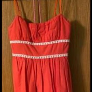 Coral color dress size 5
